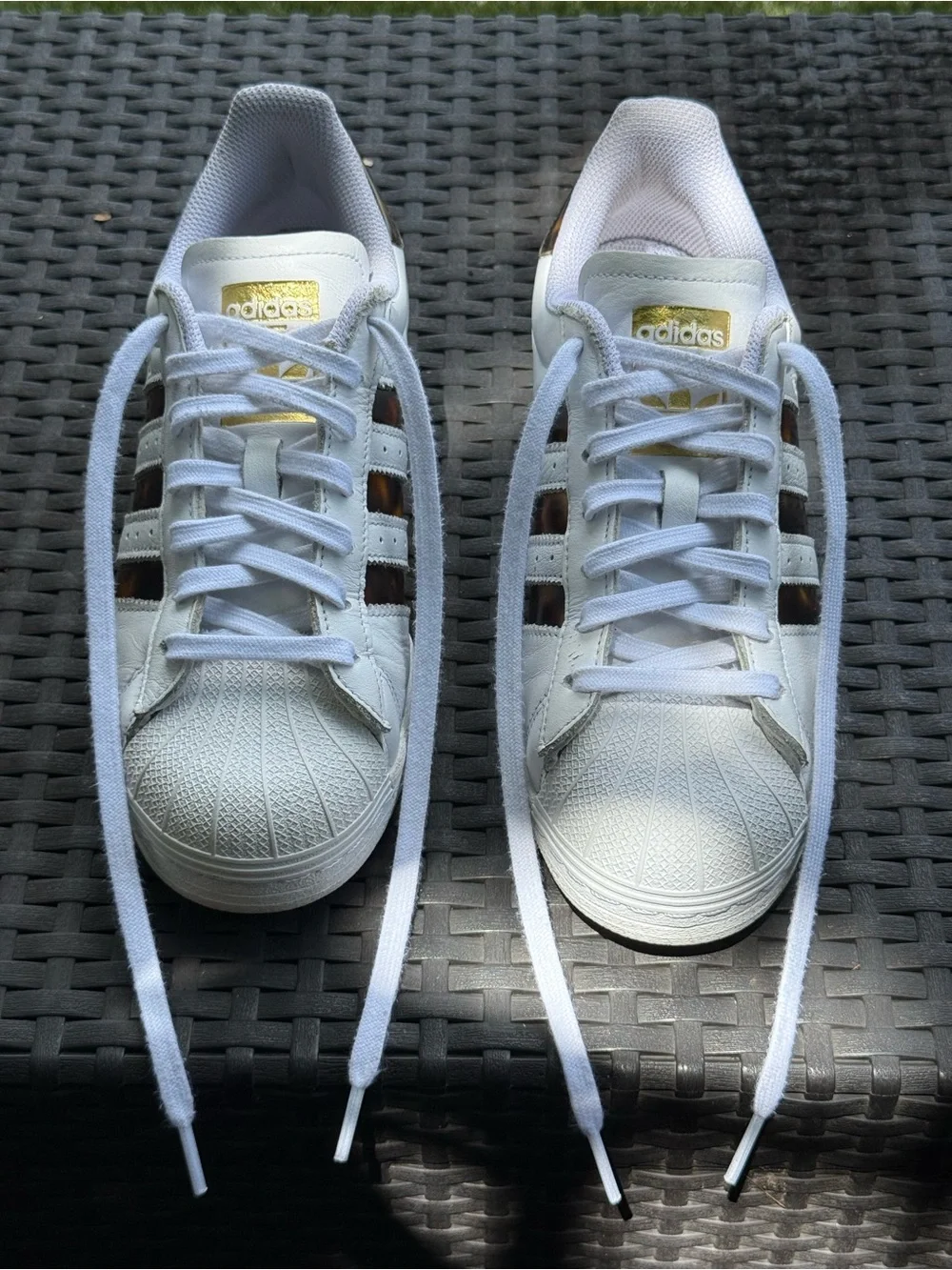 Adidas Superstar ‘Tortoiseshell’ | Women’s Size 8 | tortoiseshell & gold accents